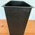 Mid Century Trash Can /Bin Plastic Black w/Wood Grain Look 5 thumbnail