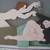 UNUSUAL 3D WHIMSICAL SATIRICAL PAINTING FRAMED LISTED 2 thumbnail