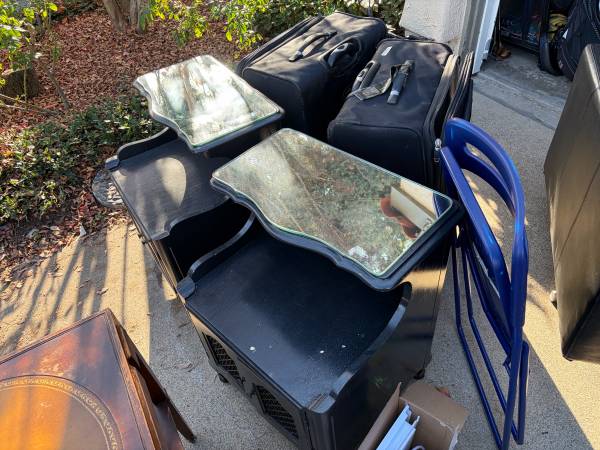 OBO chairs bedside tables luggage table Antiques 1