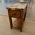 Walnut and stone top end table nightstand 1 thumbnail