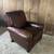 Genuine Leather Brown Recliner Ballard Designs Armchair Chair Club 1 thumbnail
