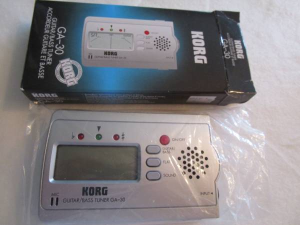 Korg GA-30 Ultra Compact Guitar and Base Tuner 1