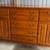 Keller Two Piece Vintage Hutch China Cabinet Buffet Server Sideboard Wood Bubble 2 thumbnail