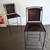 Vintage postmodern pair Spanish leather + wrought iron counter stools 4 thumbnail
