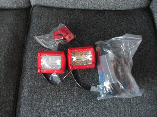 new red led lights with wiring harness with switch and relay 1