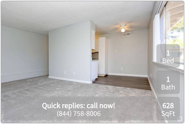 $1,295 / 1br - 628ft2 - One Month Free!  We're near the line! 1 br / 1 ba! (Sacramento)63844740344961121