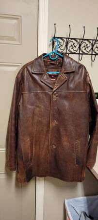 Men's leather coat 1