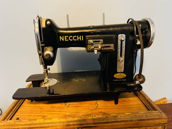 Vintage 1951 Necchi BU Sewing Machine – Made in Italy – Heavy Duty