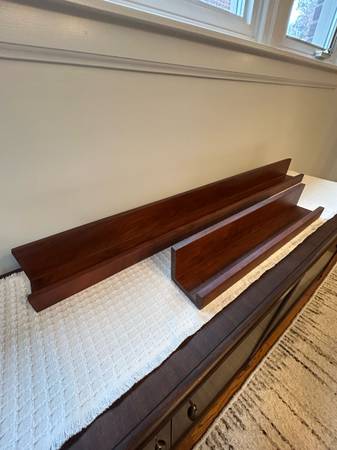 Acacia floating shelves 1