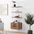 Industrial Bookshelf with Wood Drawers and Matte Steel Frame, 3-Shelf 1 thumbnail