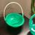 Vintage Retro Plastic Green Easter Baskets Rosbro Brand Blow mold 8 thumbnail