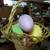 4 GIGANTIC WICKER EASTER BASKETS w/ 12 HUGE 16" BLOW MOLD COLORED EGGS 6 thumbnail
