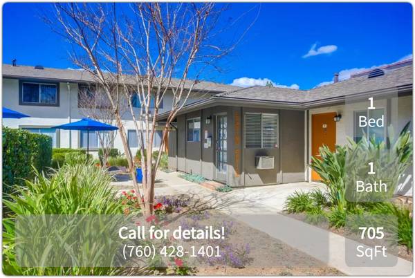 $1,950 / 1br - 705ft2 - Fantastic neighborhood! Great 1 bed, 1 bath, 705 Sq Ft! (Escondido)63865933039873121