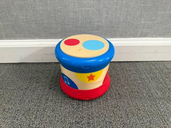 Hape Baby Drum Colorful Rolling Drum Musical Instrument Toy 1