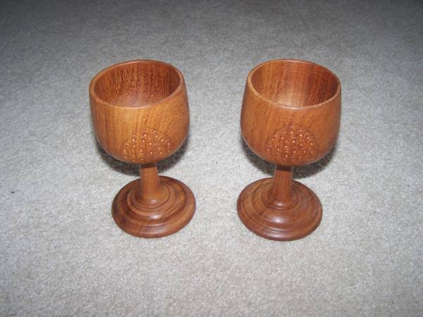 Teakwood Goblets 1