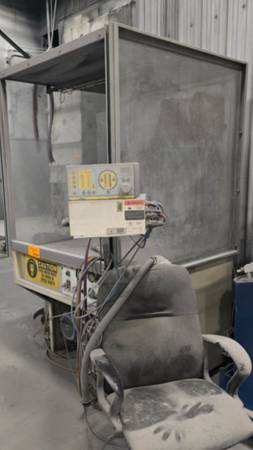 Wagner lab powder coating booth and gun 1