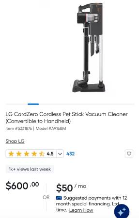 LG Code Zero Vacuum 1