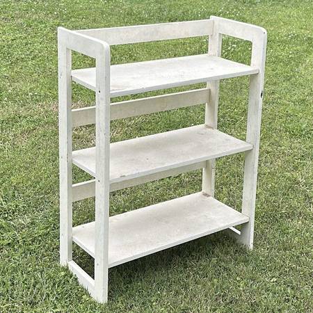 Wood 3 Tier Shelf Bookcase Plant Stand 1