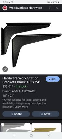6- H/D Brackets, 18 x 24 1