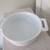 Crate & Barrel Mini White Casserole Baking Dish Lidded Double Handles 4 thumbnail
