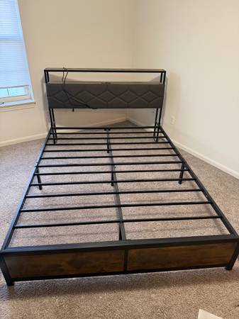 Queen Size Bed Frame and Box 1