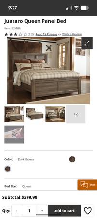Queen Bed set (everything included!) 1