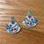 Beaded bird earrings 2 thumbnail