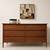 Fully Refinished Mid Century Teak Dresser with Six Drawers 1 thumbnail