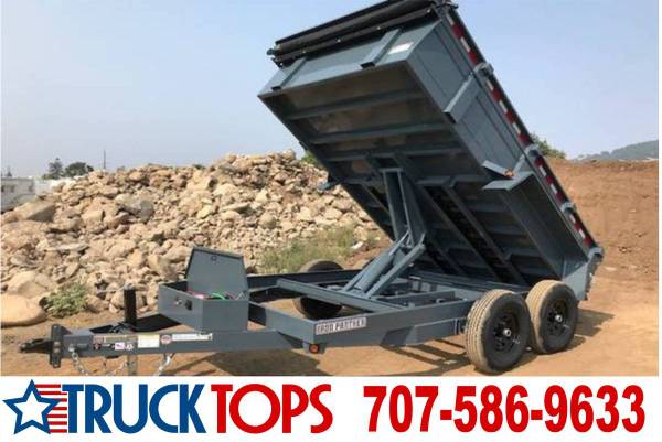 SALE Dump Trailer 7' x 12' Includes: Ramps, Spreader Gate, Tarp & More 1