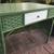 1920s Beautiful green Wicker Table/Desk/36”x24”x29”tall 6 thumbnail