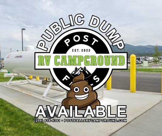 Dump Station Available to the Public Year Round! ($25*Fee) 1