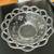 Vintage Clear Etched and Lace Trim Serving Bowl 8” 2 thumbnail