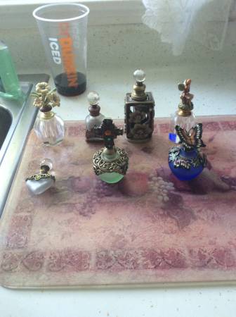 7 empty perfume bottles 1