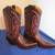 LADIES JUSTIN COWBOY COWGIRL BOOTS SIZE 7-1/2B 2 thumbnail
