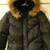DKNY Active Women's XS Black Puffer Bomber Down Coat Jacket Fur Hooded 2 thumbnail
