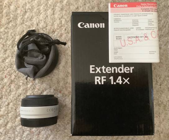 Canon RF 1.4X Extender LNIB 1