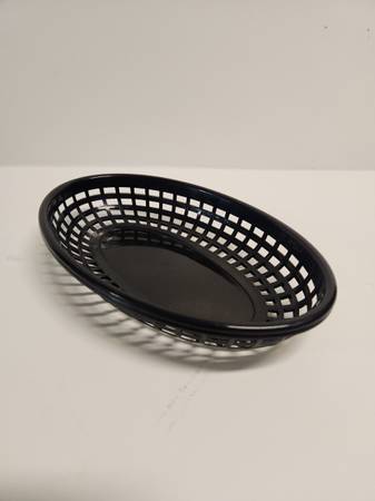 Black Oval Fast Food Baskets 1