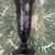 Black L E SMITH Amethyst Glass Bud Vase Sterling Overlay 1 thumbnail