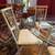 MODERN DINING SET - 42" ROUND GLASS TOP WITH 4 CHAIRS 3 thumbnail