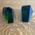 Blenko MCM green glass bookends 4 thumbnail