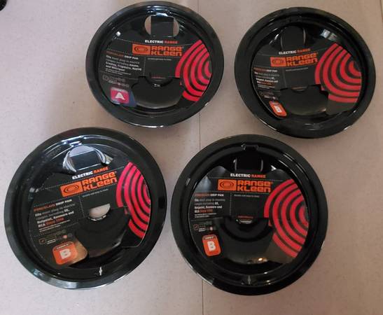 Electric range drip pans 1