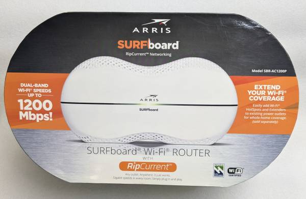 ARRIS Surfboard SBR-AC1200P AC1200 Wi-Fi Router RipCurrent ITU-T G.hn 1