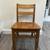 1940's Oak office work wood single chair. Antique Spindle back craft w 1 thumbnail
