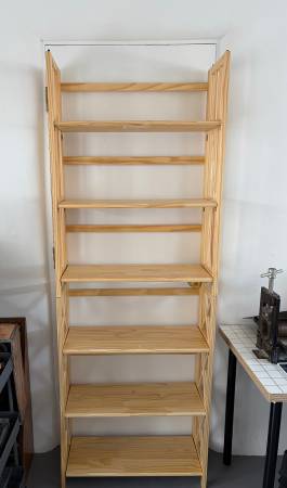 SOLD 3-shelf Wooden Bookcases 1