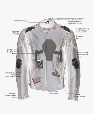 NEW Men's Flying Mayhem Skull Leather Body Armor Moto Jacket With X-Armor Protec 1