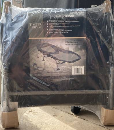 Timber Ridge Camp Lounger~New~78”x32”x12” 1