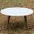 Round Marble Coffee Table Mid Century Design 4 thumbnail