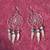 Dream Catcher Indian Silver & Turquoise Earrings 1 thumbnail