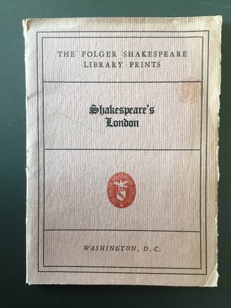 1935 Folger Library Shakespeare's London Prints 1