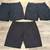 3 Men's Chino Golf Shorts, Black ADIDAS 38, UNDER ARMOUR 36 & 38 1 thumbnail